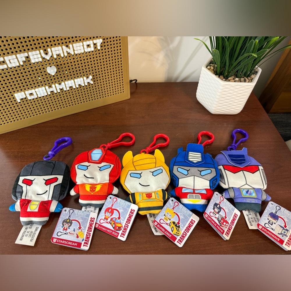 New 5 Hasbro Transformers Clip Bots Bundle